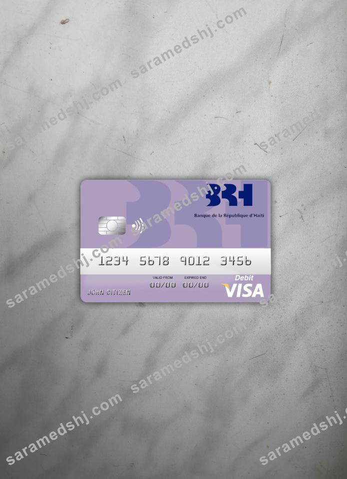 Haiti BRH Bank visa debit card photolook front